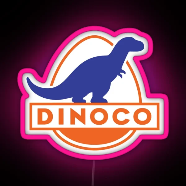 Dinoco Cars RGB Neon Sign