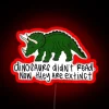 Dinosaurs Didn T Read RGB Neon Sign - Image 2