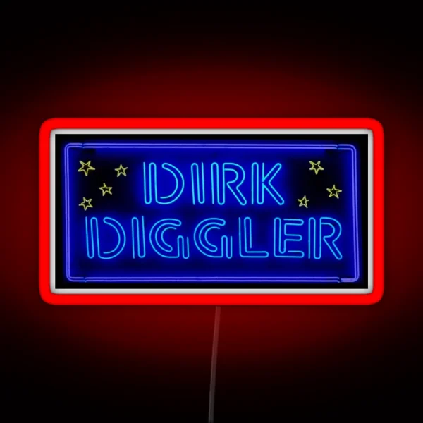 Dirk Diggler RGB Neon Sign