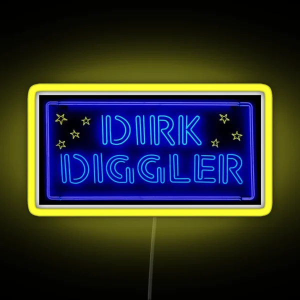 Dirk Diggler RGB Neon Sign