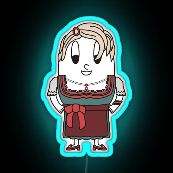 Dirndl Carrier Egg RGB Neon Sign