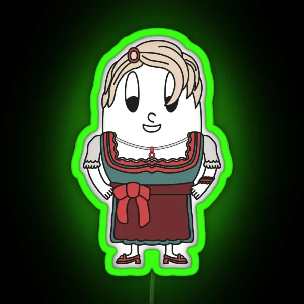 Dirndl Carrier Egg RGB Neon Sign