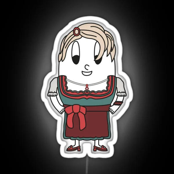 Dirndl Carrier Egg RGB Neon Sign