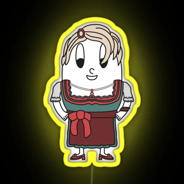 Dirndl Carrier Egg RGB Neon Sign