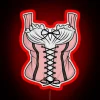 Dirndl Costume Oktoberfest German Festival Women S Dirndl Gear RGB Neon Sign - Image 2