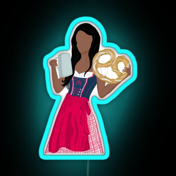 Dirndl Madl RGB Neon Sign