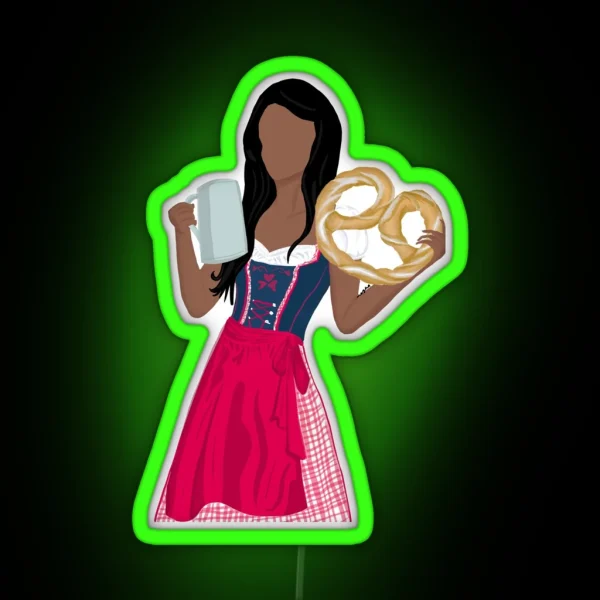 Dirndl Madl RGB Neon Sign