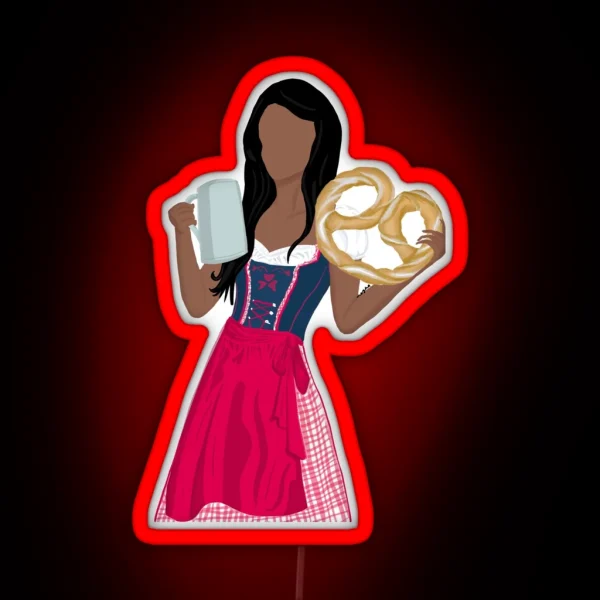 Dirndl Madl RGB Neon Sign