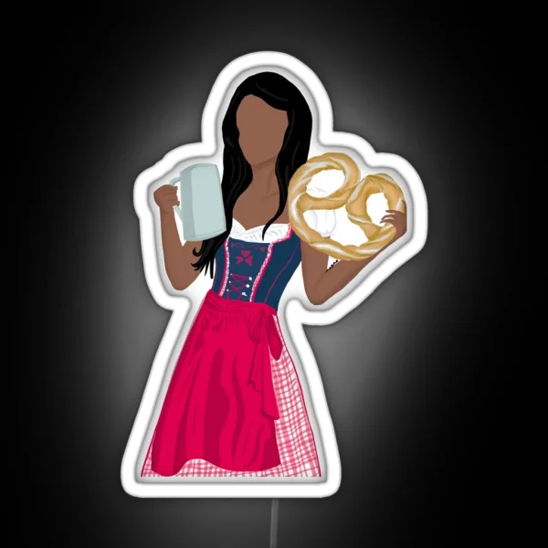 Dirndl Madl RGB Neon Sign