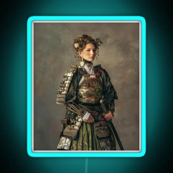Dirndl Samurai RGB Neon Sign