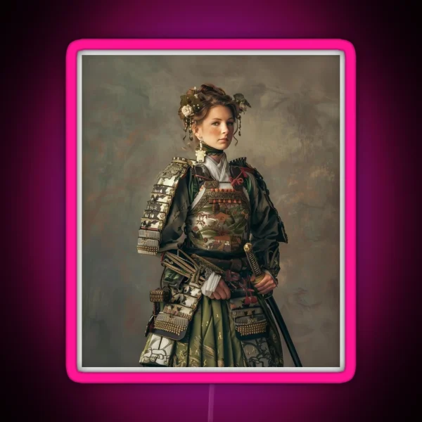 Dirndl Samurai RGB Neon Sign