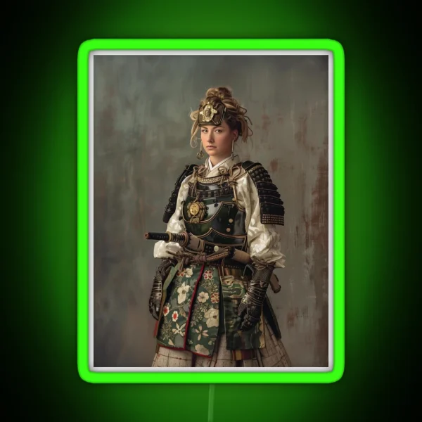 Dirndl Samurai RGB Neon Sign