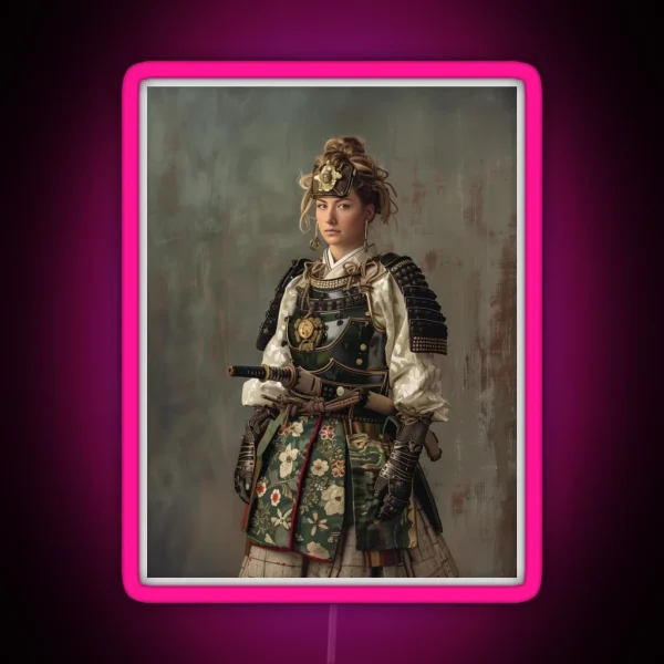 Dirndl Samurai RGB Neon Sign