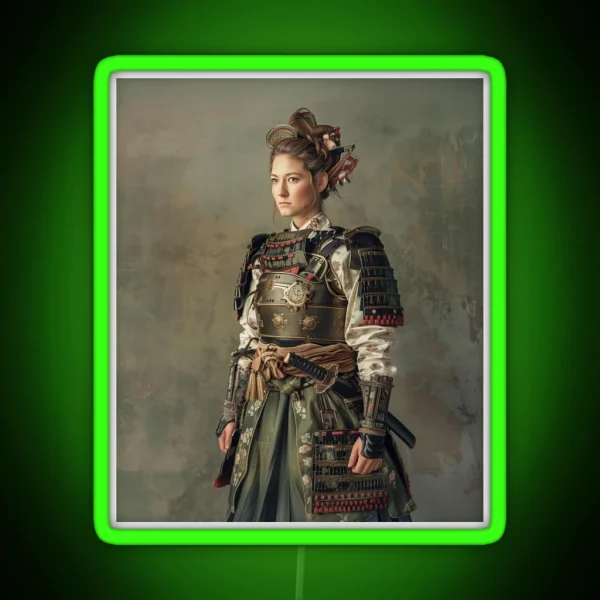 Dirndl Samurai RGB Neon Sign