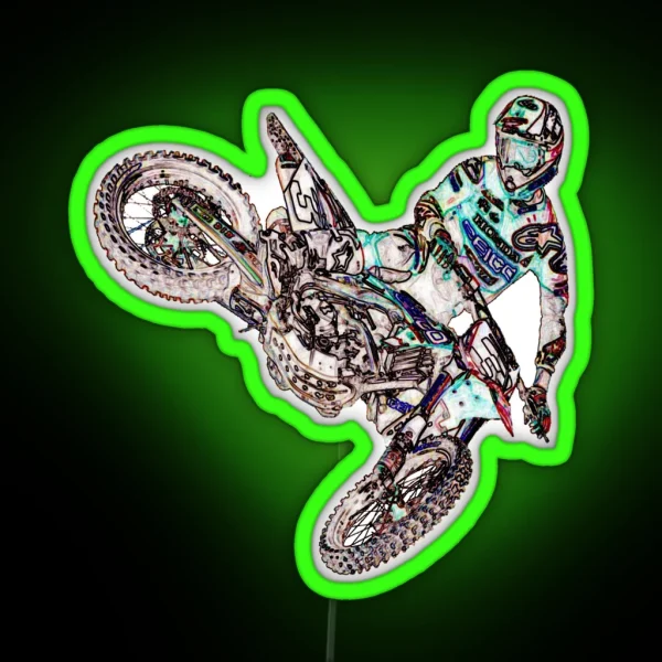 Dirt Bike Adventures RGB Neon Sign