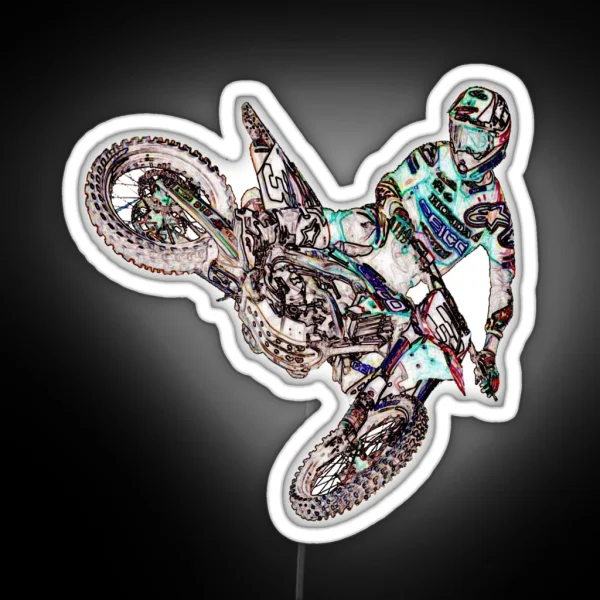 Dirt Bike Adventures RGB Neon Sign