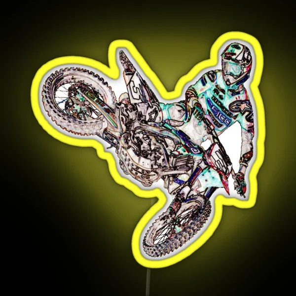 Dirt Bike Adventures RGB Neon Sign