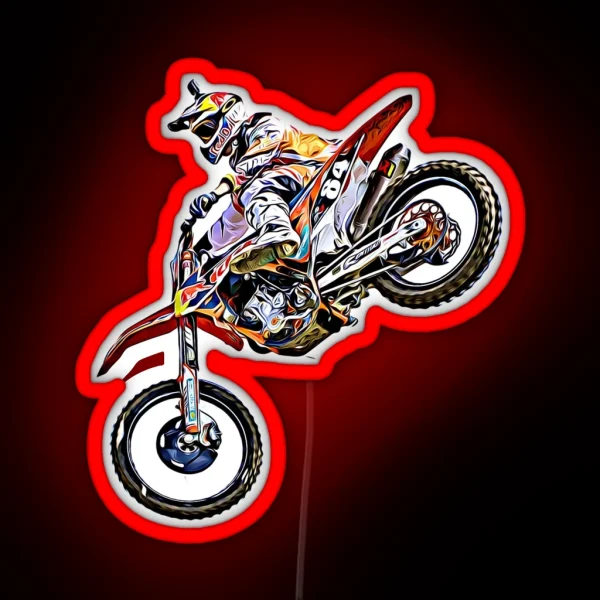 Dirt Bike Jump Or Motocross Jump Mx Or RGB Neon Sign