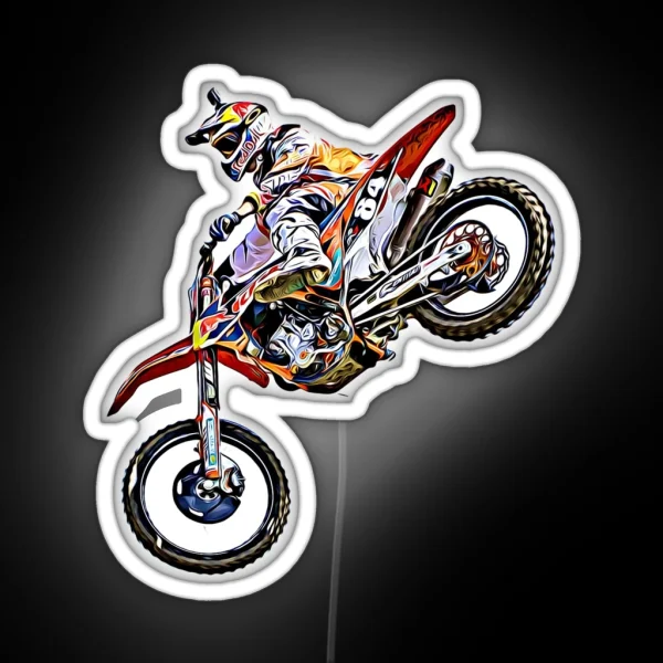 Dirt Bike Jump Or Motocross Jump Mx Or RGB Neon Sign