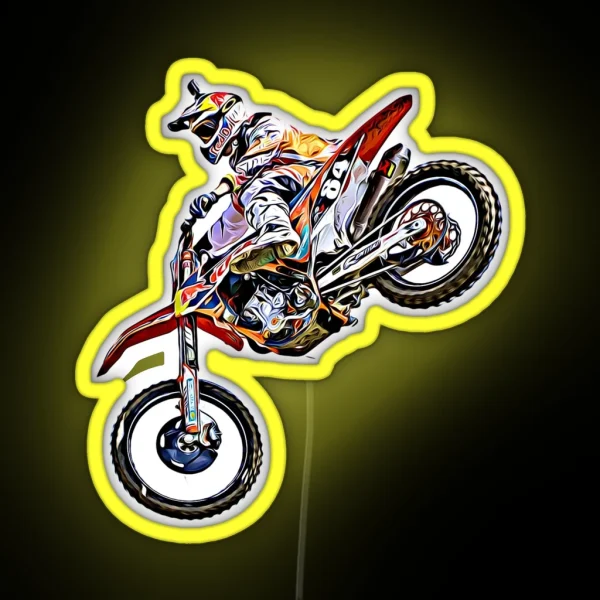 Dirt Bike Jump Or Motocross Jump Mx Or RGB Neon Sign