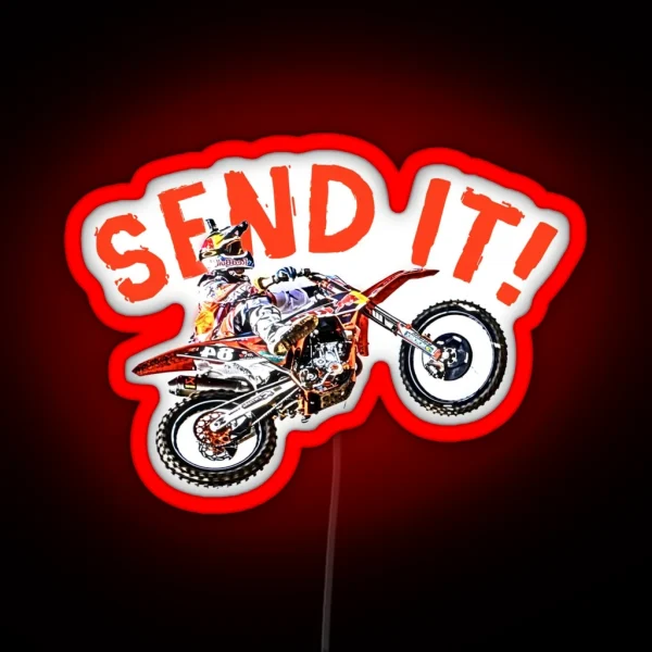 Dirt Bike Jump Or Motocross Jump Mx Or Motorcycle Jump RGB Neon Sign