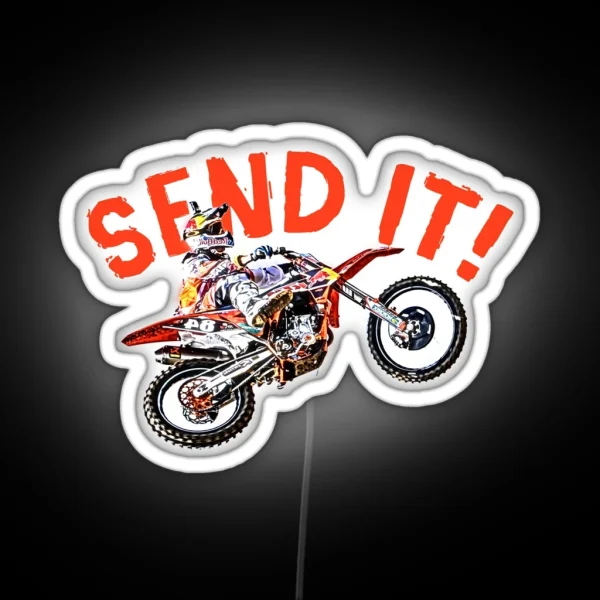 Dirt Bike Jump Or Motocross Jump Mx Or Motorcycle Jump RGB Neon Sign