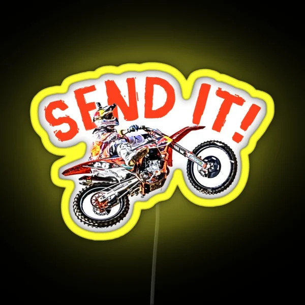 Dirt Bike Jump Or Motocross Jump Mx Or Motorcycle Jump RGB Neon Sign
