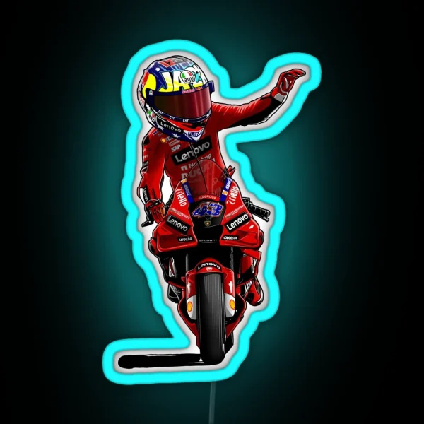 Dirt Bike Studios Moto GP Cartoon 43 RGB Neon Sign
