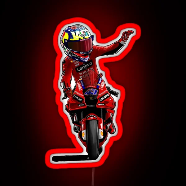 Dirt Bike Studios Moto GP Cartoon 43 RGB Neon Sign