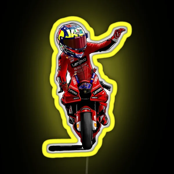 Dirt Bike Studios Moto GP Cartoon 43 RGB Neon Sign