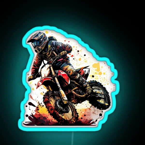 Dirt Biking RGB Neon Sign
