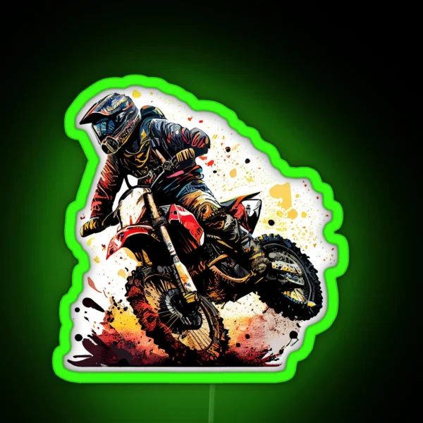 Dirt Biking RGB Neon Sign