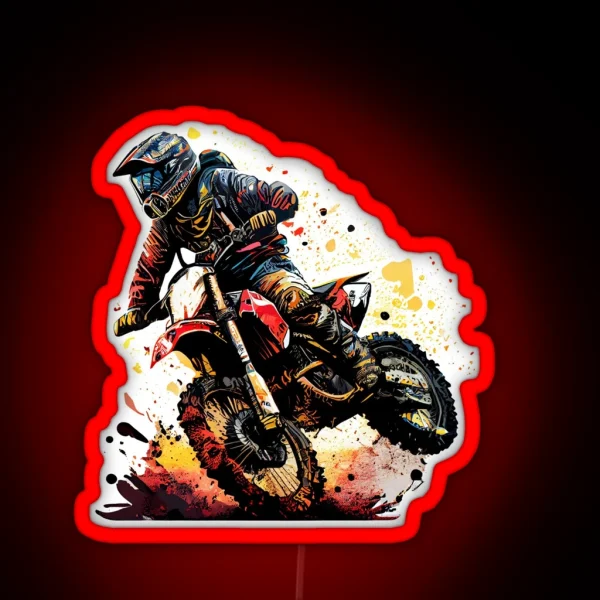 Dirt Biking RGB Neon Sign