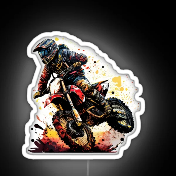 Dirt Biking RGB Neon Sign