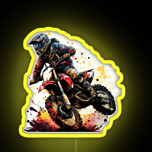 Dirt Biking RGB Neon Sign