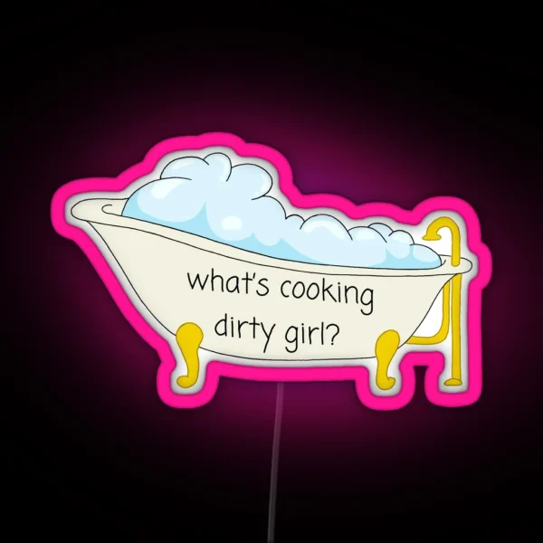 Dirty Girl Nerdy Prudes Must Die RGB Neon Sign