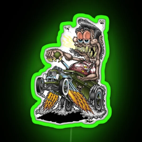 Dirty Wheelie RGB Neon Sign