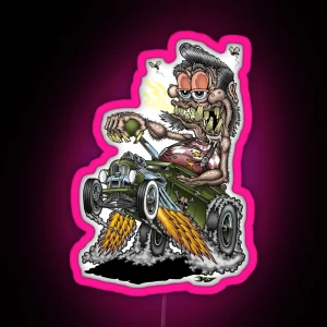 Dirty Wheelie RGB Neon Sign