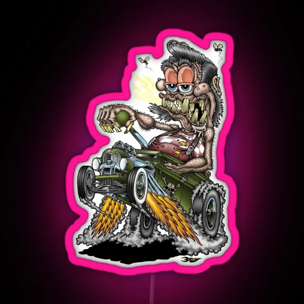 Dirty Wheelie RGB Neon Sign