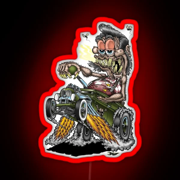 Dirty Wheelie RGB Neon Sign