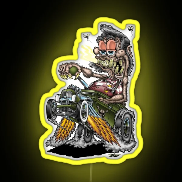 Dirty Wheelie RGB Neon Sign