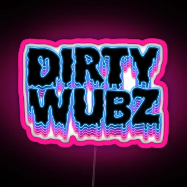 DIRTY WUBZ Blue Neon Sign RGB Neon Sign