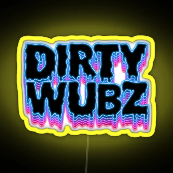 DIRTY WUBZ Blue Neon Sign RGB Neon Sign
