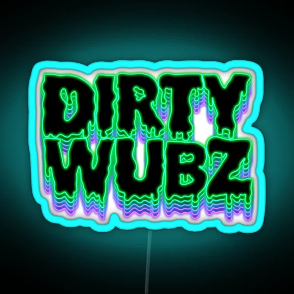 DIRTY WUBZ Mint Neon Sign RGB Neon Sign