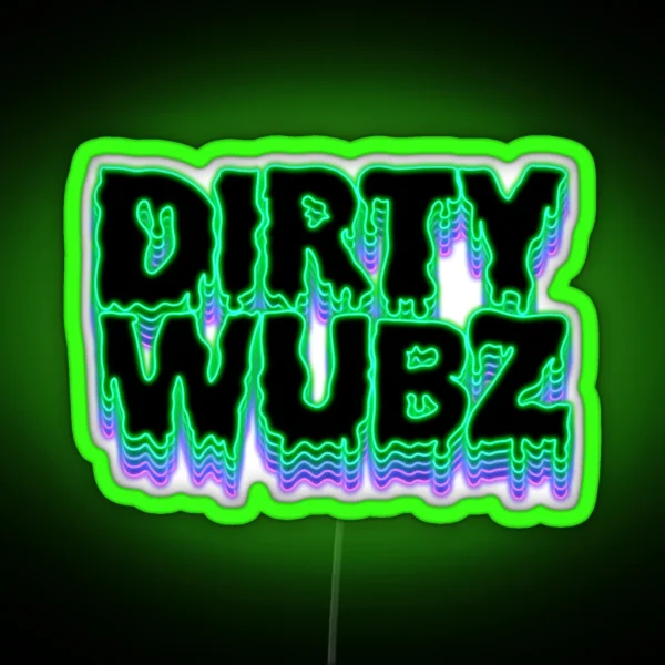 DIRTY WUBZ Mint Neon Sign RGB Neon Sign