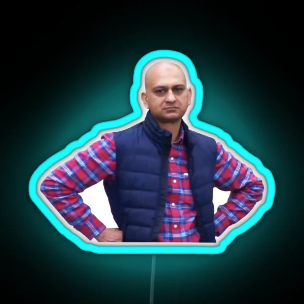 Disappointed Man Meme RGB Neon Sign