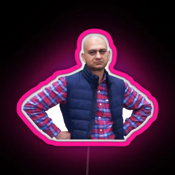 Disappointed Man Meme RGB Neon Sign