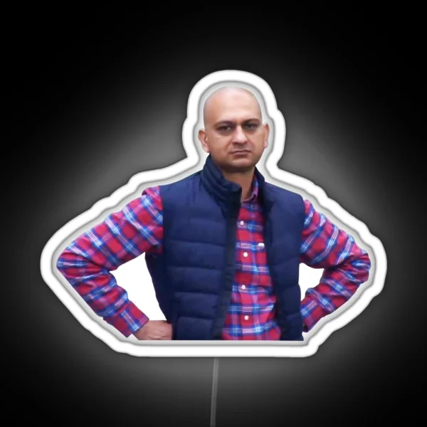 Disappointed Man Meme RGB Neon Sign