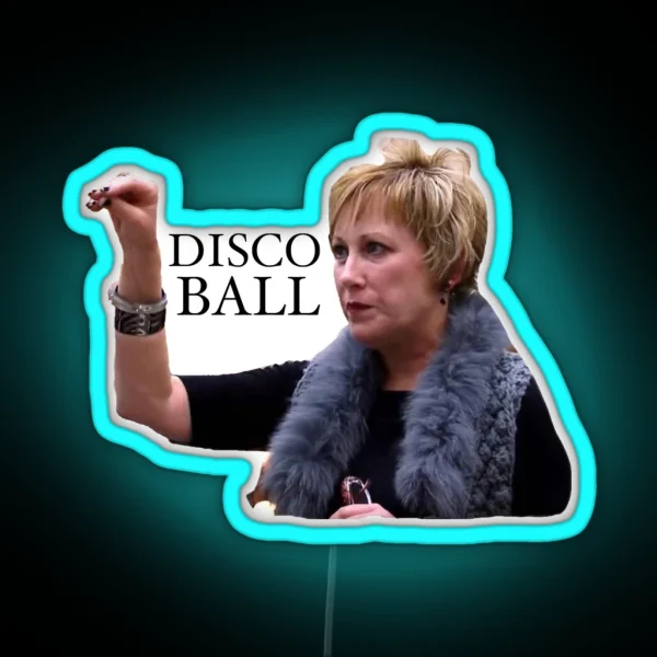 Disco Ball Cathy RGB Neon Sign