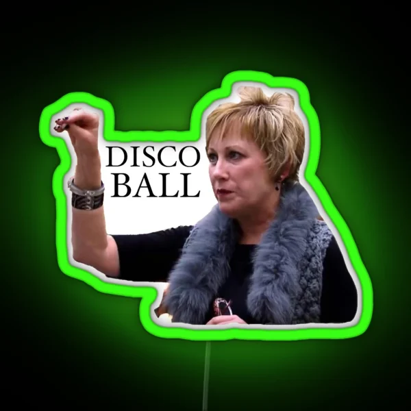 Disco Ball Cathy RGB Neon Sign